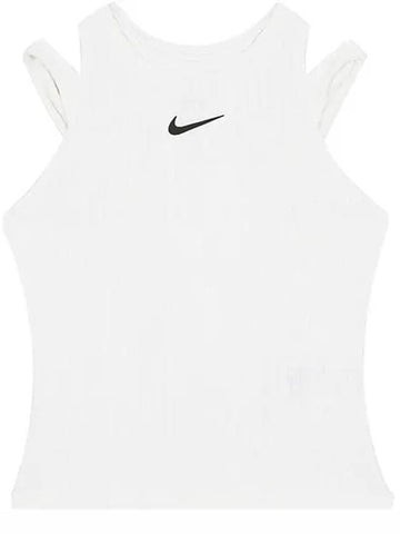 W Tennis Sleeveless Shirt Court Slam DRI FIT Tank Top FD5657 100 - NIKE - BALAAN 1