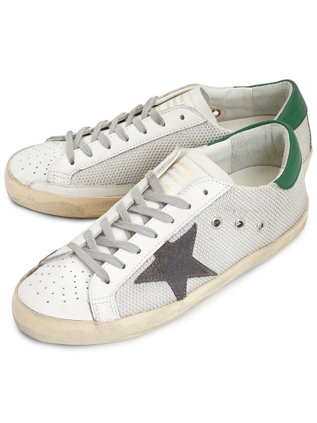 Super Star Mesh Panel Low Top Sneakers White - GOLDEN GOOSE - BALAAN 2