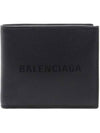 Logo Leather Half Wallet Black - BALENCIAGA - BALAAN 1