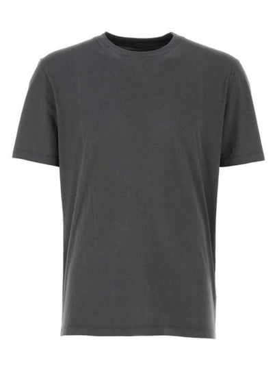 Organic Cotton Short Sleeve T-Shirt Dark Grey - MAISON MARGIELA - BALAAN 2