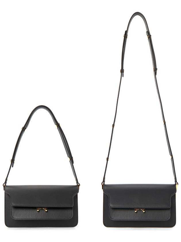 Trunk Bag E/W In Black Leather - MARNI - BALAAN 8