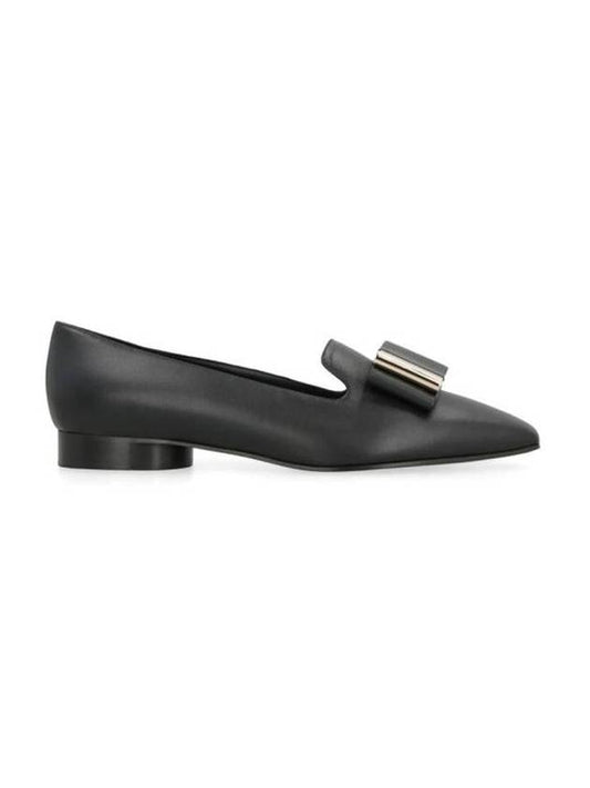 Double bow loafers black - SALVATORE FERRAGAMO - 1