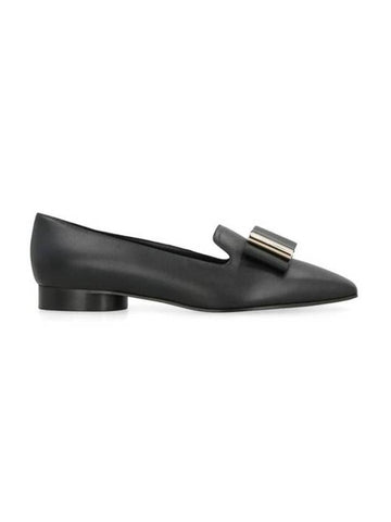 Double bow loafers black - SALVATORE FERRAGAMO - BALAAN 1