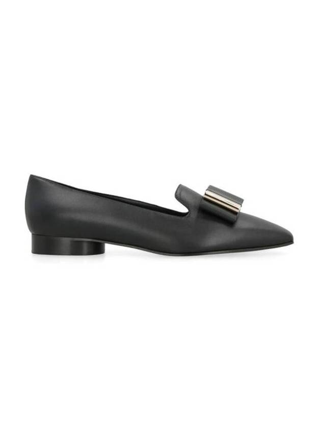 Double bow loafers black - SALVATORE FERRAGAMO - BALAAN 1