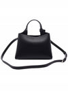 Logo Charm Leather Micro Tote Bag Black - TOD'S - BALAAN 5