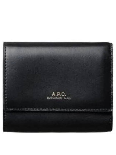 Royce Small Compact Half Wallet Black - A.P.C. - BALAAN 2