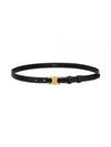 Small Lizard Triomphe Belt Black - CELINE - BALAAN 2