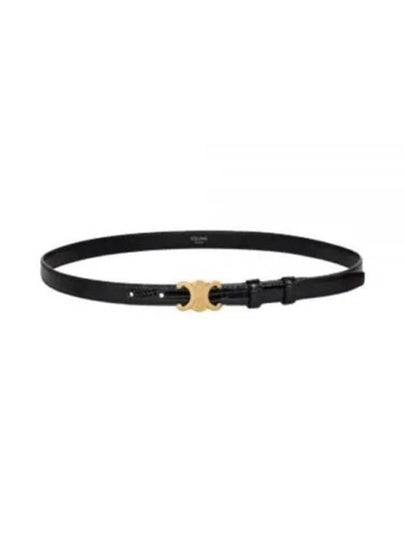 Small Lizard Triomphe Belt Black - CELINE - BALAAN 2