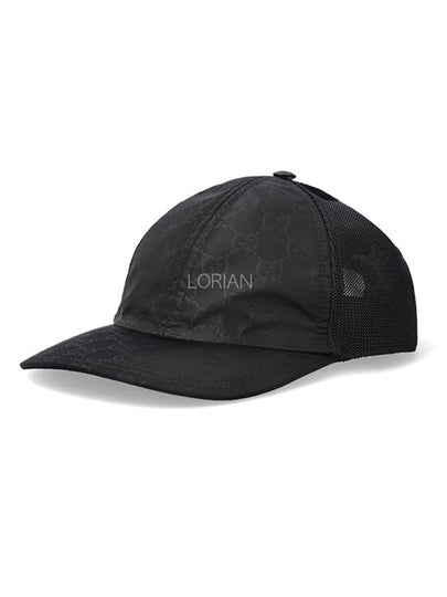 GG Nylon Ball Cap Black - GUCCI - BALAAN 2