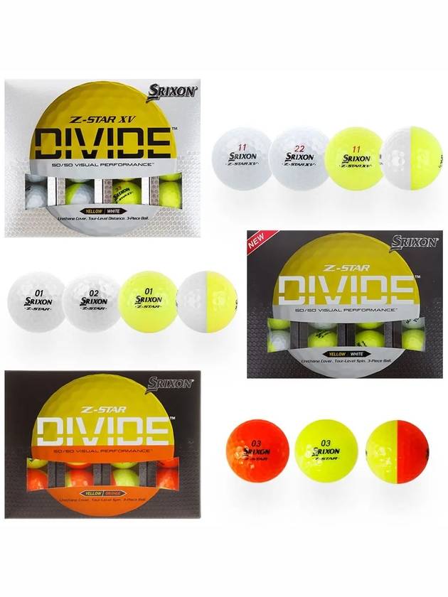 Z STAR XV DIVIDE 3-piece golf ball - SRIXON - BALAAN 5