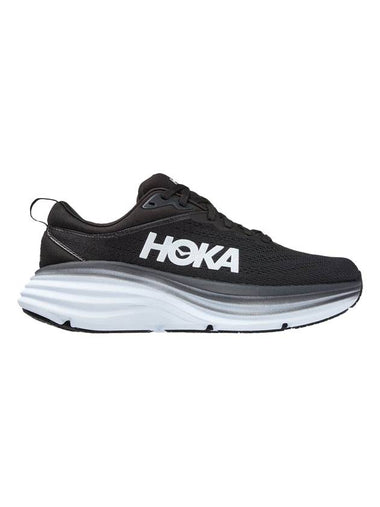 Bondi 8 Low Top Sneakers Black White - HOKA ONE ONE - BALAAN 1