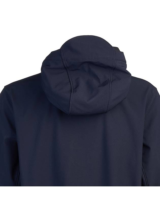 Wappen Patch Soft Shell Hooded Jacket Navy - STONE ISLAND - BALAAN 6