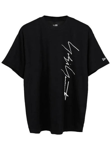 Logo Print Short Sleeve T-Shirt Black - YOHJI YAMAMOTO - BALAAN 1