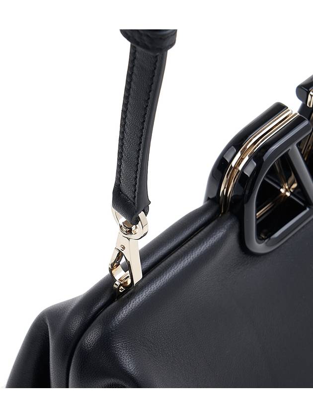 Women's V Logo Tote Bag Black - VALENTINO - BALAAN 9