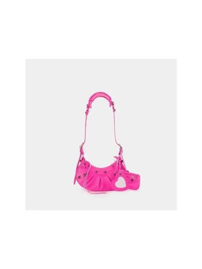 Le Cagole Small Leather Shoulder Bag Pink - BALENCIAGA - BALAAN 2