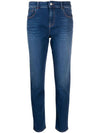 Cotton Skinny Jeans Blue - EMPORIO ARMANI - BALAAN 1