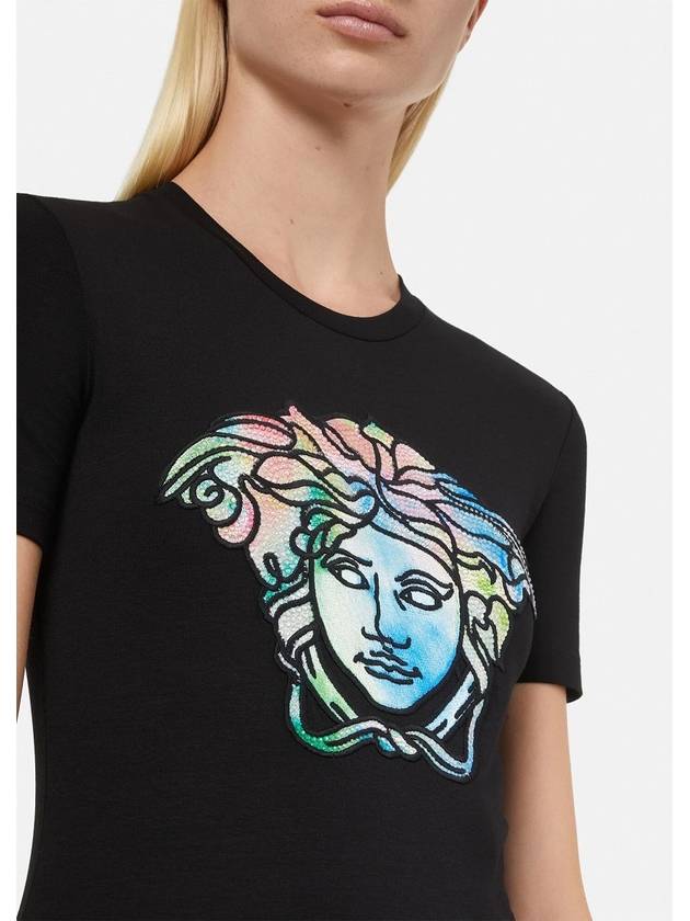 Medusa Hologram Short Sleeve T-Shirt Black - VERSACE - BALAAN 6