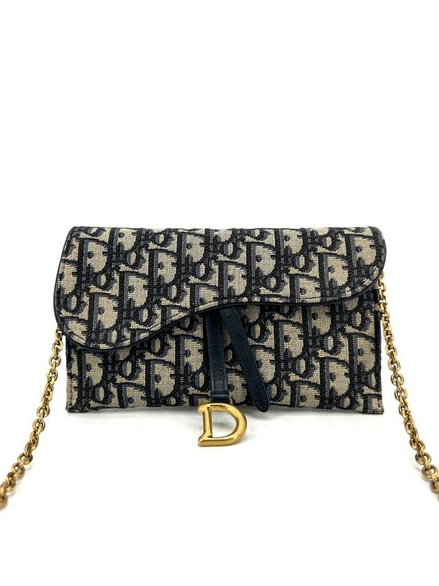 Oblique Saddle WOC Chain Wallet Cross Bag - DIOR - BALAAN 2