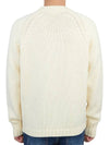 Men’s Merino Wool Knit Top White - TEN C - BALAAN 5