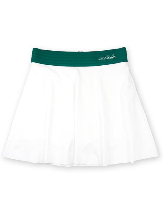 MONBIRDIE LOGO WAIST E BAND Cool sporty skirt WHITE - MONBIRDIE GOLF - BALAAN 2