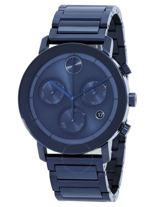 Movado Bold Evolution Chronograph Quartz Blue Dial Men's Watch 3600812 - MOVADO - BALAAN 1