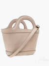 Tropicalia Micro Leather Tote Bag Beige - MARNI - BALAAN 2