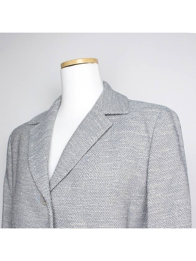 Studio pale blue tweed jacket 44 55 - MAX MARA - BALAAN 4