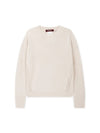 Women's Alinda Crew Neck Knit Top Ivory - MAX MARA - BALAAN 4