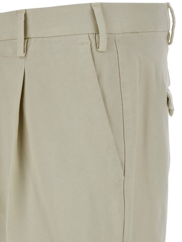 Beige Slim Pants With Concealed Closure In Cotton Man - PT TORINO - BALAAN 3