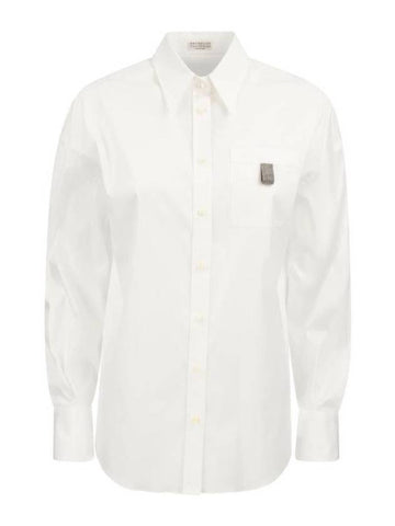 Shirt MP091NK406 C159 WHITE - BRUNELLO CUCINELLI - BALAAN 1