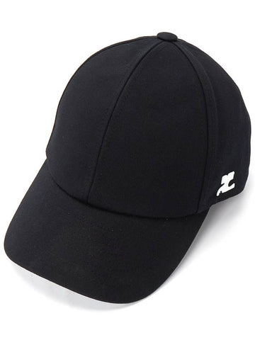 Courr ges 123ACT002CO0024 BLACK Unisex Cap Hat - COURREGES - BALAAN 1