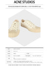 Brady Low Top Sneakers Ivory White - ACNE STUDIOS - BALAAN 3