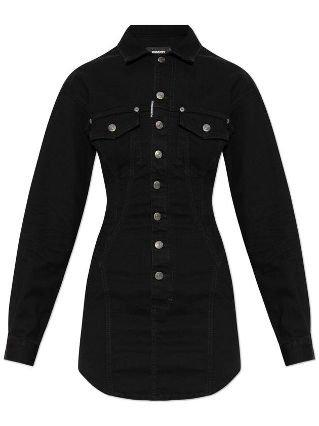 Dsquared2 Denim Dress, Women's, Black - DSQUARED2 - BALAAN 1