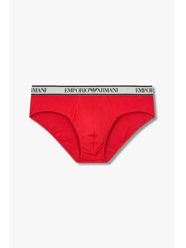 UNDERWEAR Men s Line Logo Banding Briefs Red - EMPORIO ARMANI - BALAAN 1