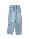 Striped cut washed denim pantslight blue - INDUST - BALAAN 2