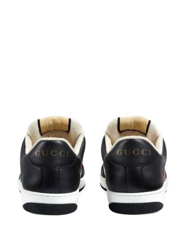 Men's Screener Low Top Sneakers Black - GUCCI - BALAAN 5