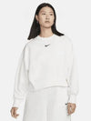 Phoenix Fleece Oversized Crew Neck Sweatshirt White - NIKE - BALAAN 2