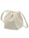 Dumpling Mini Drawstring Lambskin Leather Cross Bag Light Green - JIL SANDER - BALAAN 2