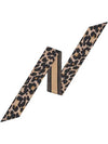 Micha Leopard Logo Scarf Brown - DIOR - BALAAN 1