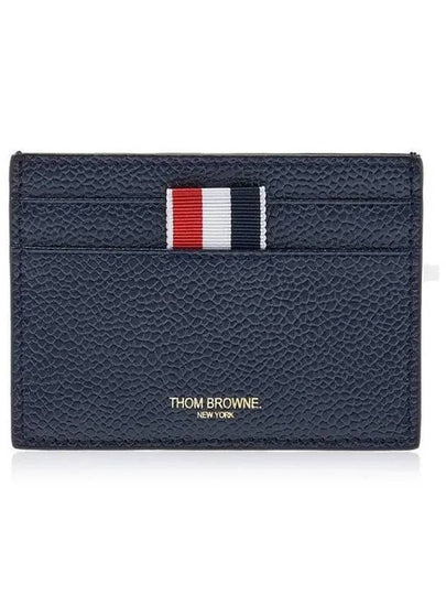 Men's Pebble Diagonal Stripe Card Wallet Navy - THOM BROWNE - BALAAN 2