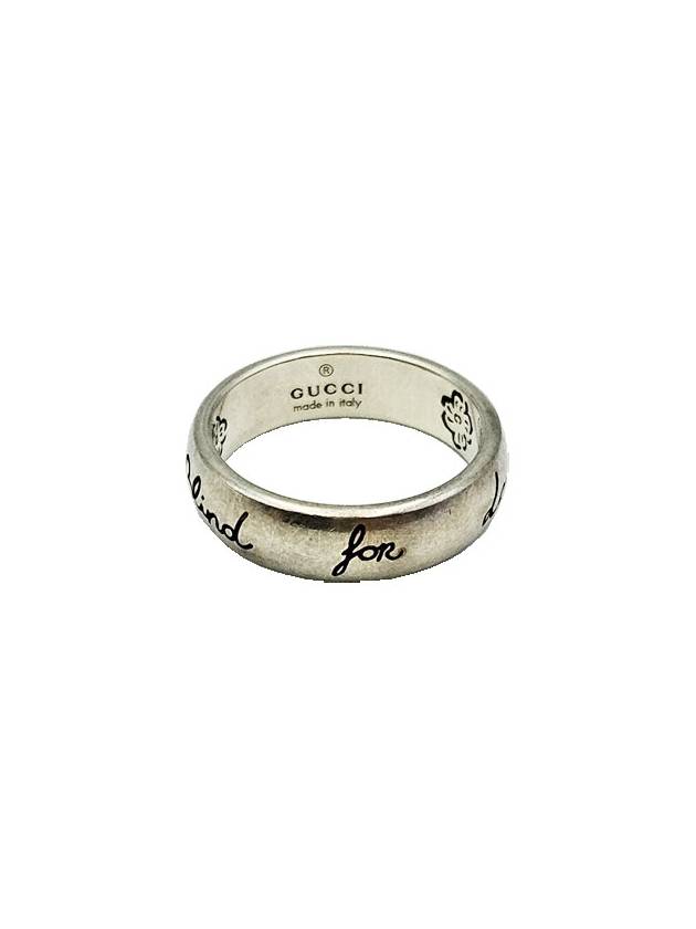 Gucci Blind for Love Silver Ring No 10 - GUCCI - BALAAN 5