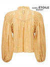 Women's Jassie Puff Sleeve Blouse Honey - ISABEL MARANT ETOILE - BALAAN 4