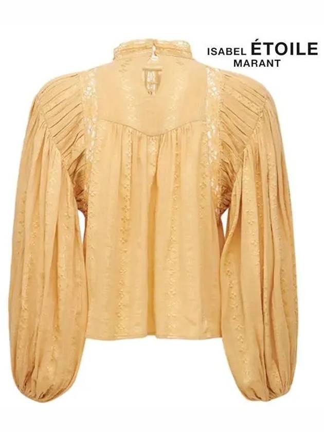 Women's Jessie Puff Sleeve Blouse Honey - ISABEL MARANT ETOILE - BALAAN.