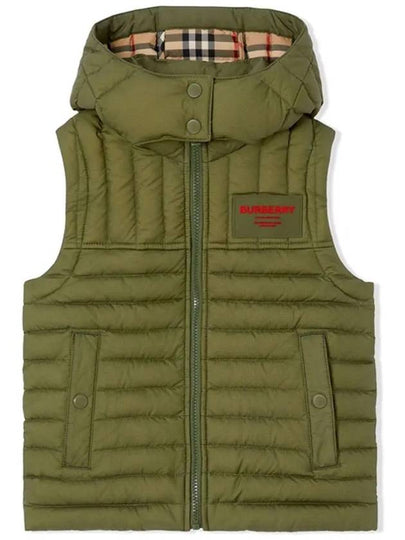 Kids Horseferry Logo Patch Vest Padded Khaki 8057045 - BURBERRY - BALAAN 2