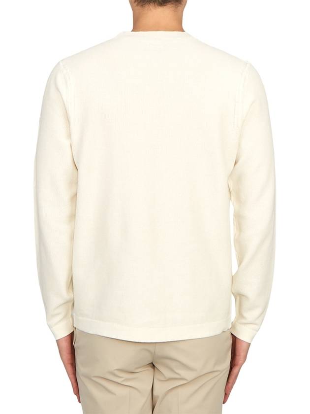 Cotton Logo Knit Top White - CP COMPANY - BALAAN 5