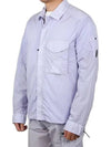 Men's Chrome R Over Shirt Zip Up Jacket Violet - CP COMPANY - BALAAN 2