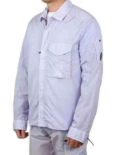 Men's Chrome R Over Shirt Zip Up Jacket Violet - CP COMPANY - BALAAN 2