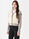 ADA zip up jacket white beige WHEAT - NOBIS - BALAAN 2