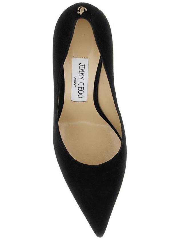 'Love' Black Pumps With Stiletto Heel In Suede Woman - JIMMY CHOO - BALAAN 4