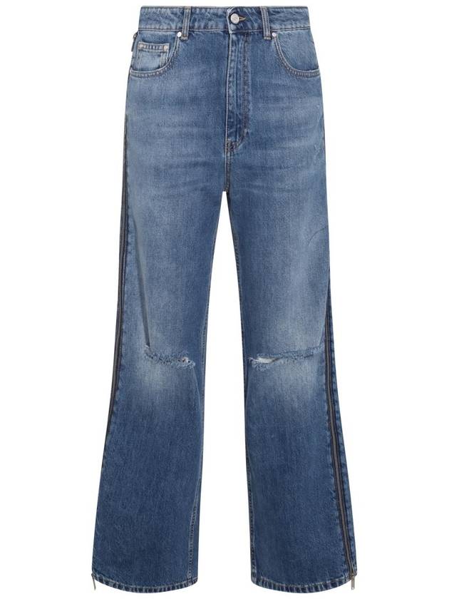 Mid Blue Denim Wide Leg Jeans 6D01293SPH274406 B0560957101 - STELLA MCCARTNEY - BALAAN 1